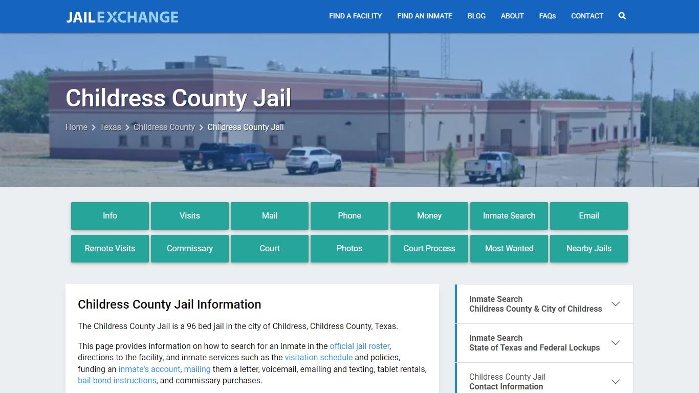 Childress County Jail, TX Inmate Search & Services
